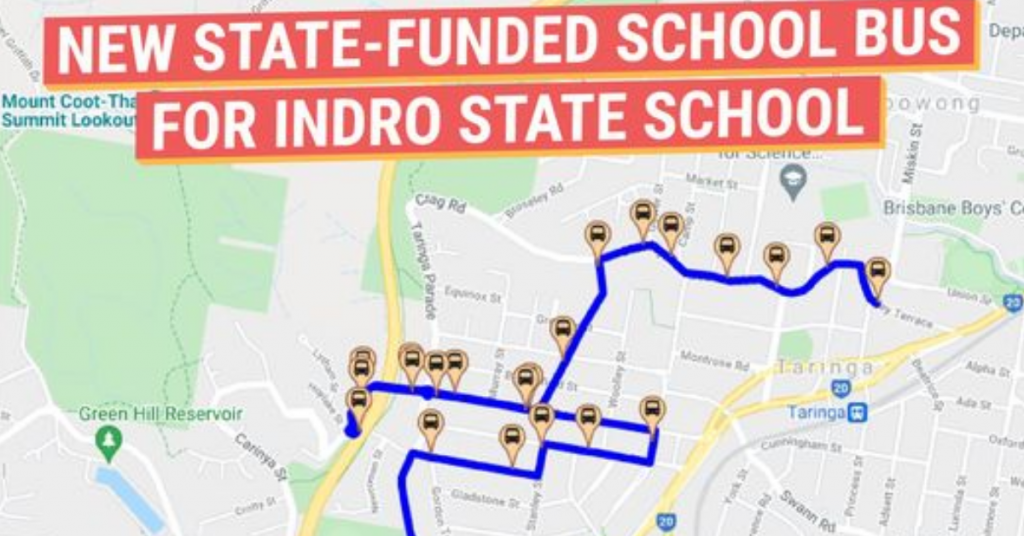 TransLink School Bus for Indooroopilly State School Now Operating